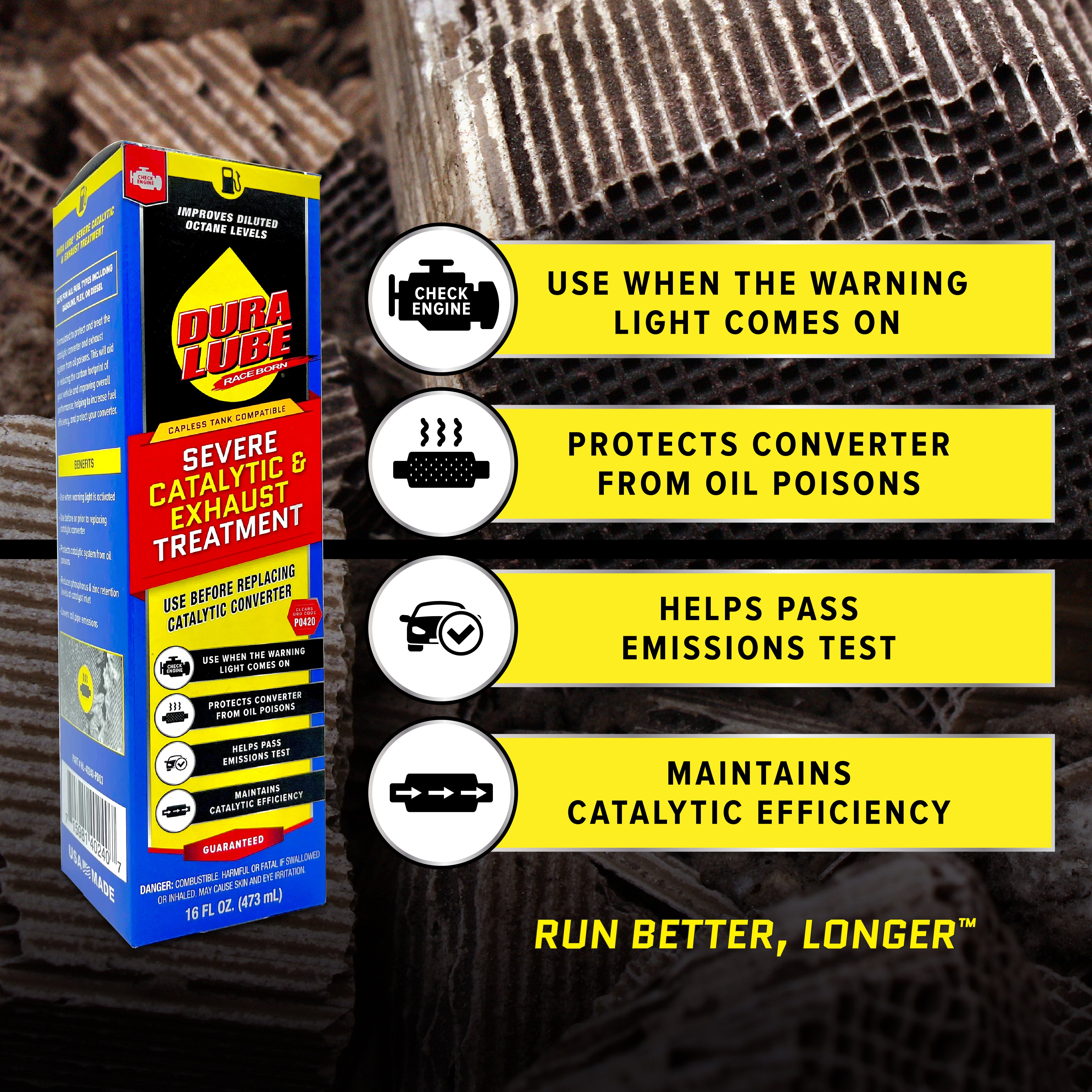Dura Lube HL-402409 Severe Catalytic and Exhaust Treatment Emissions Test